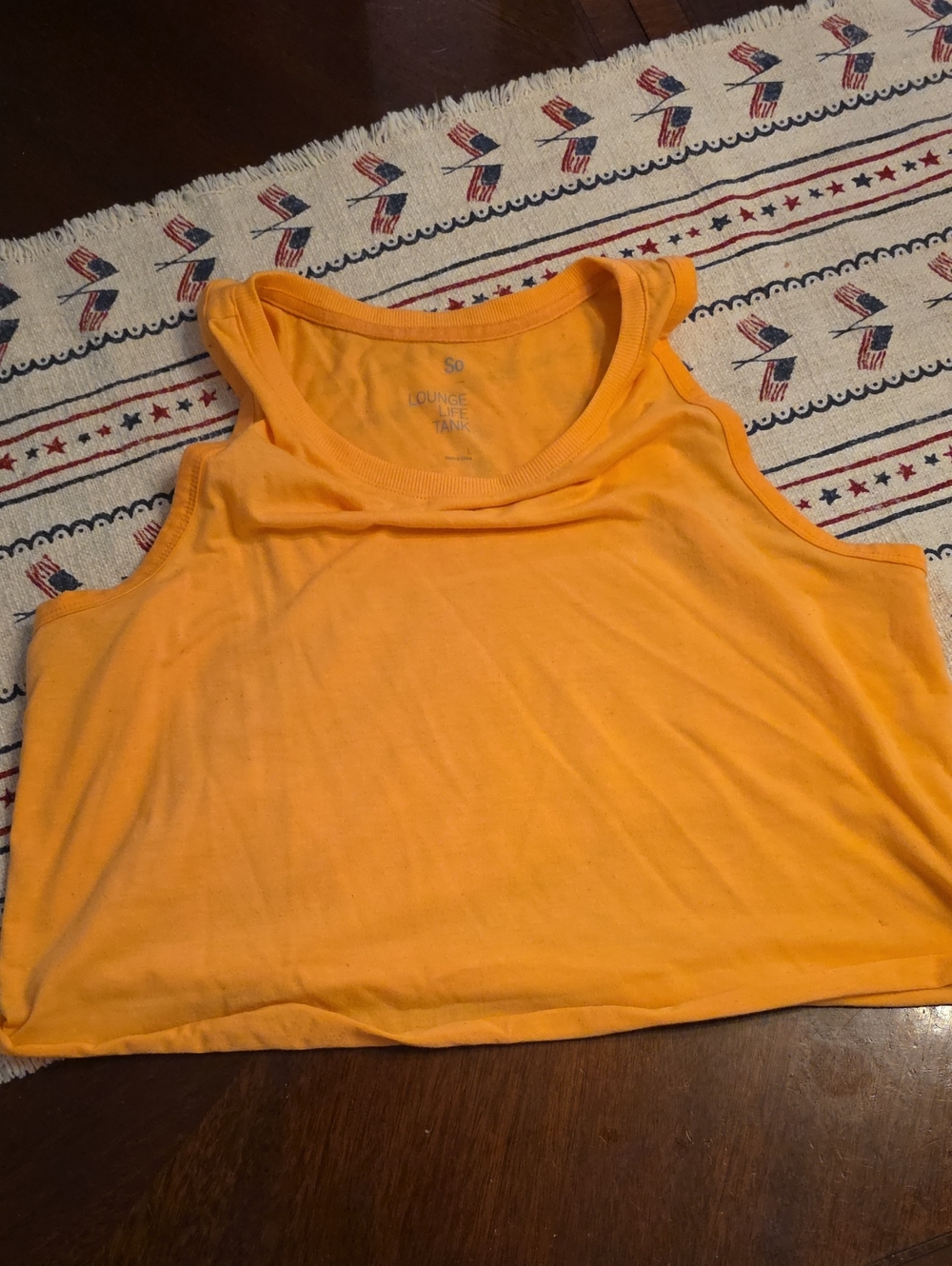 SO Orange Muscle Tank Top